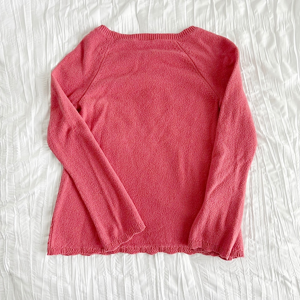 Knit Sweater Coral Size Small LOFT - Picture 3 of 3